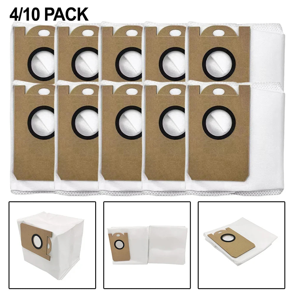 4-Pack Replacement Dust Bags for Teendow D10S MAX Vacuum Vacuum Dust Bags Qme