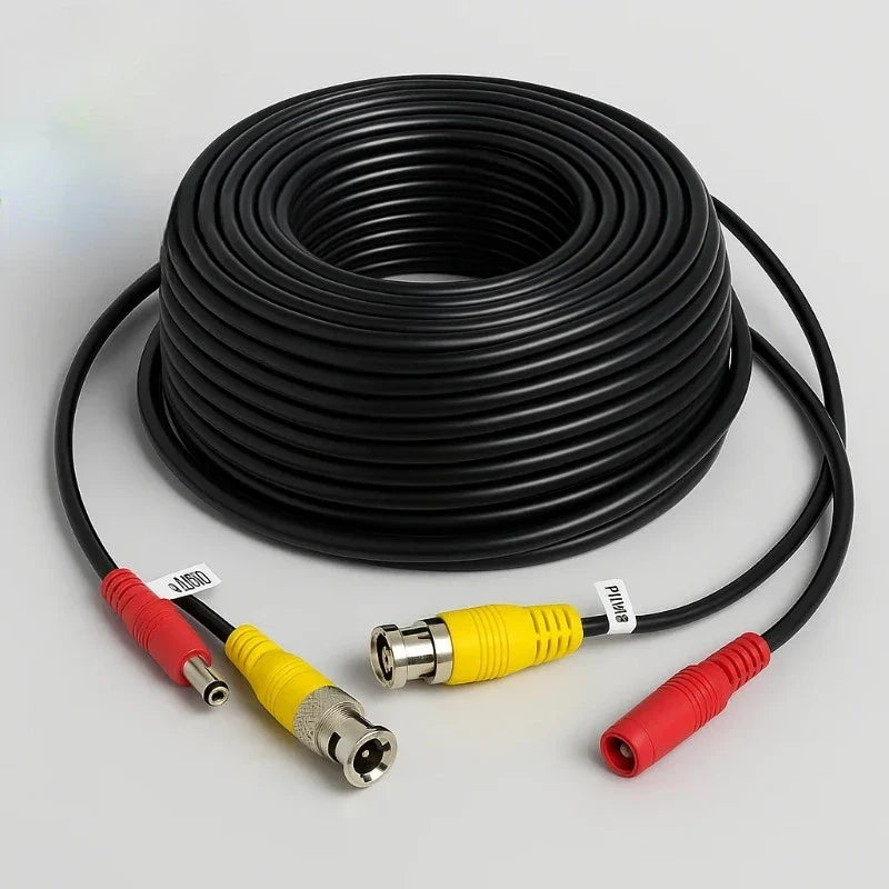 BNC+DC All-in-One Video Power Extension Cable 5–50m | Qme BNC Extension Cable Qme