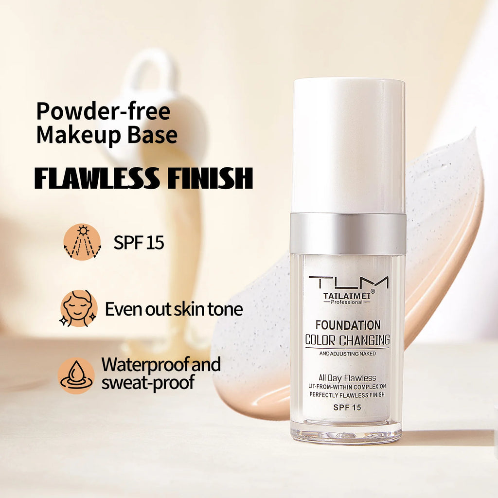 TLM Color-Changing Liquid Foundation & Concealer 30ml Liquid Foundation Qst