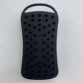 Double-Sided Silicone Shower Brush – Exfoliating Body Scrubber Silicone Body Brush Qme black 1 pcs China Mainland