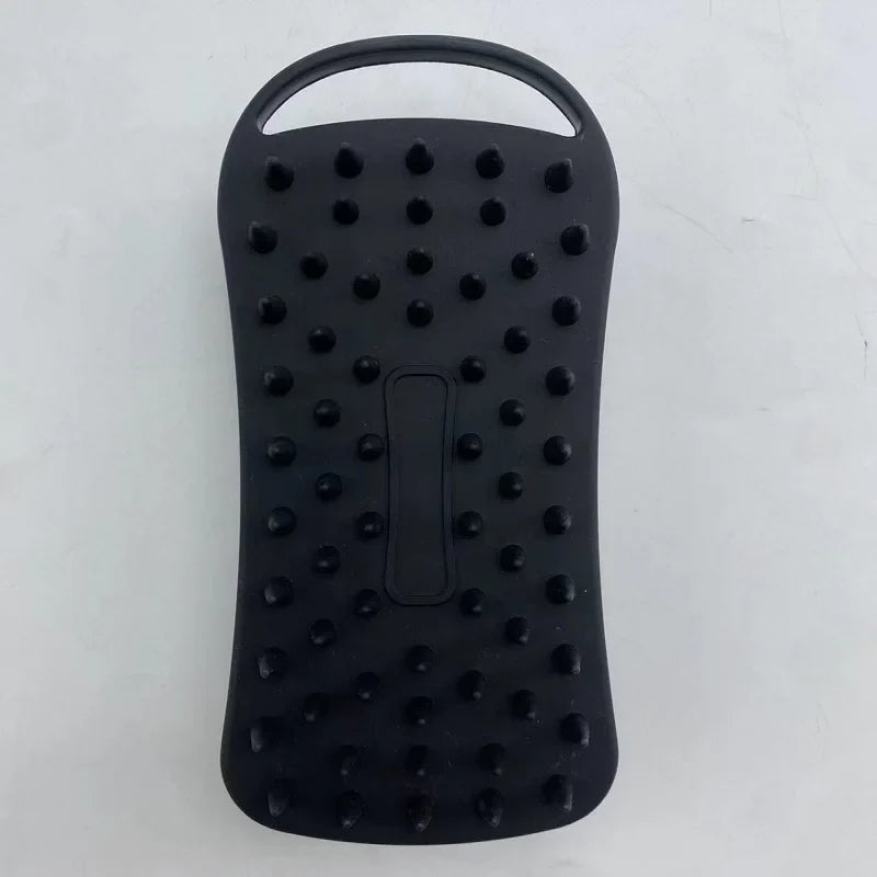 Double-Sided Silicone Shower Brush – Exfoliating Body Scrubber Silicone Body Brush Qme black 1 pcs China Mainland