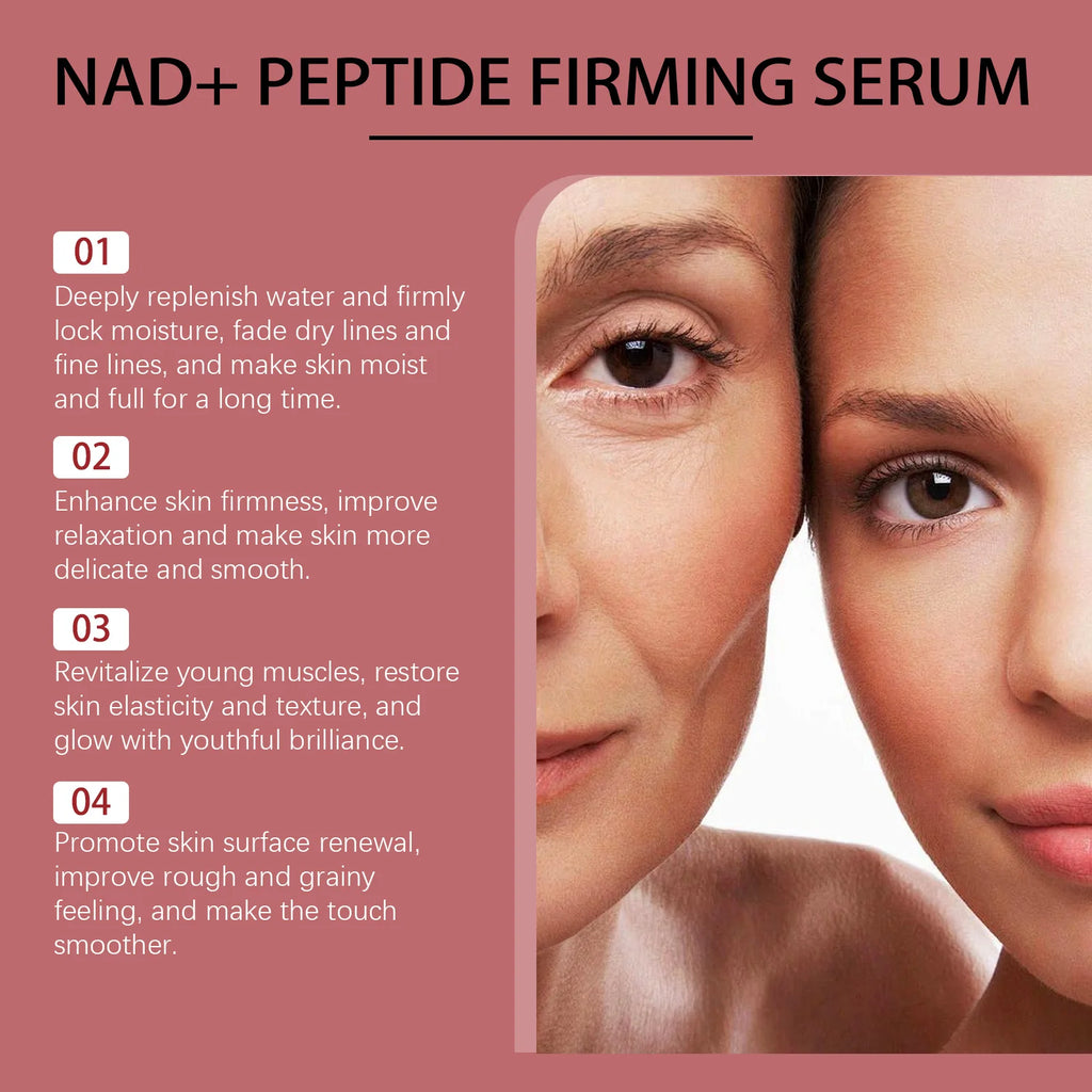 NAD+ Peptide Firming Serum – Hydrating Brightening Facial Essence Facial Serum Qst