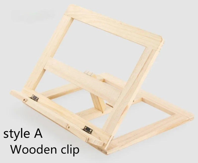 Wood Grain Reading Stand & Children's Bookshelf Desk Organizer Reading Stand Qme Style A