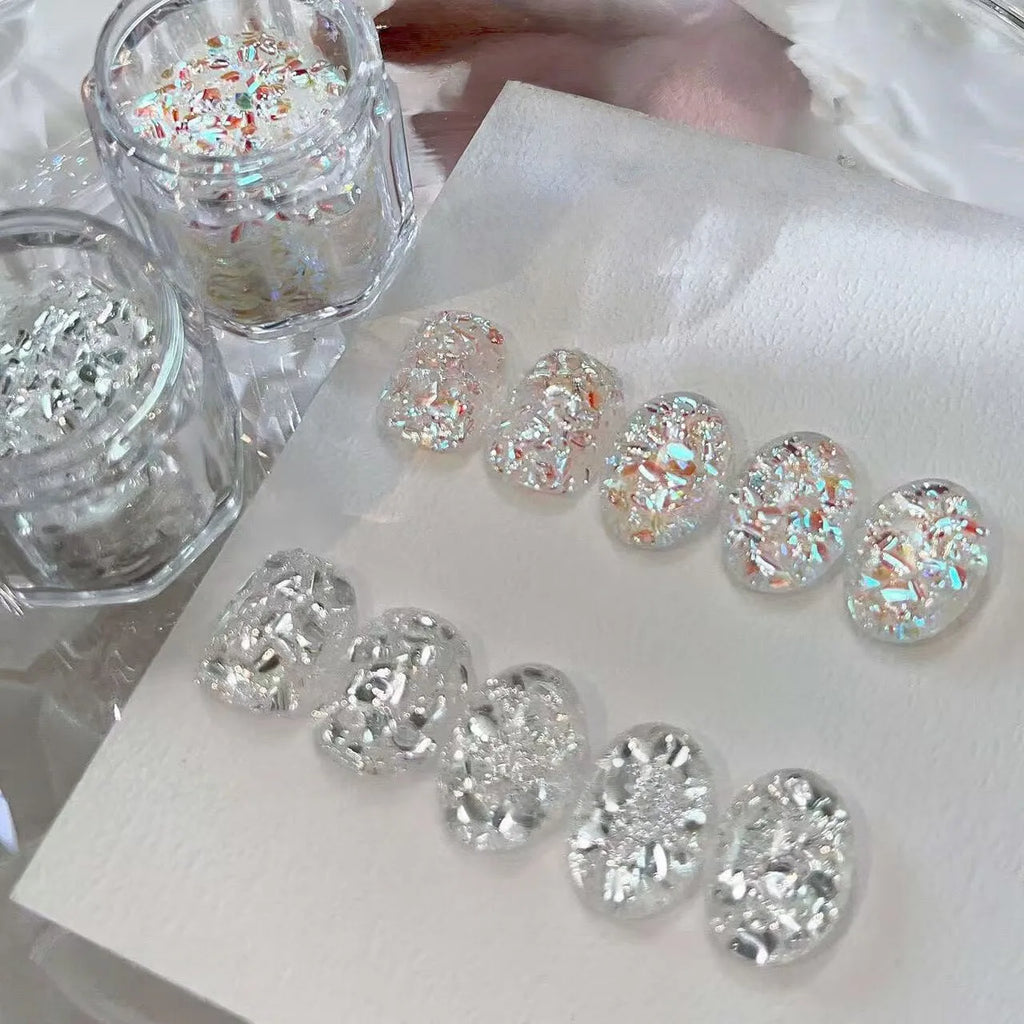 Qme Light Chasing Flash Nail Art Sequins – 6 Colors Nail Art Sequins Qme