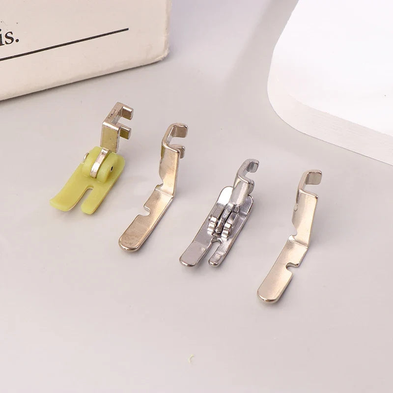 Zipper Presser Foot Set – Left & Right, Steel & Plastic, 4 Pcs Zipper Presser Foot Qme
