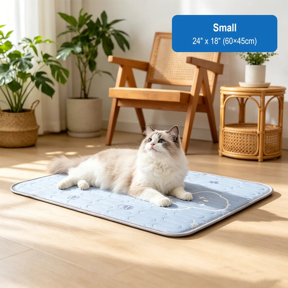 Dog Cooling Mat – Washable Latex Pad for All Dog Sizes Dog Cooling Mat Qst Small