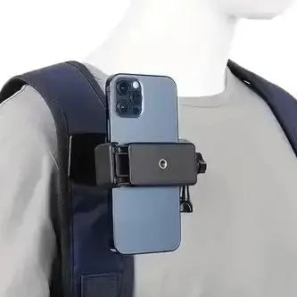 Backpack Strap Phone Clip Mount – Anti-Slide Adjustable Holder Phone Clip Mount Qme