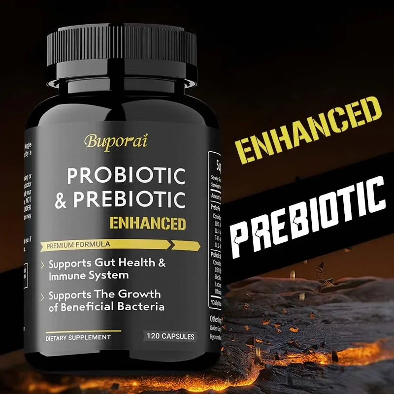 Pslalae Probiotics & Prebiotics Capsules – Daily Gut Support Probiotic Supplement Qst