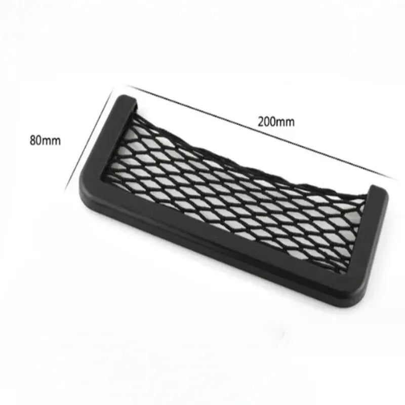 Car Seat Side Mesh Storage Bag & Phone Pocket Organizer Car Seat Organizer Qme 20cm
