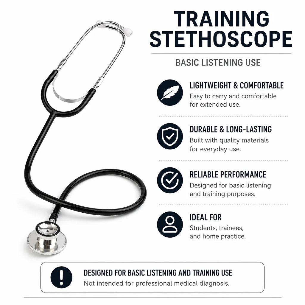 Dual Head Stethoscope – Portable Acoustic Tool for Students Dual Head Stethoscope Qst
