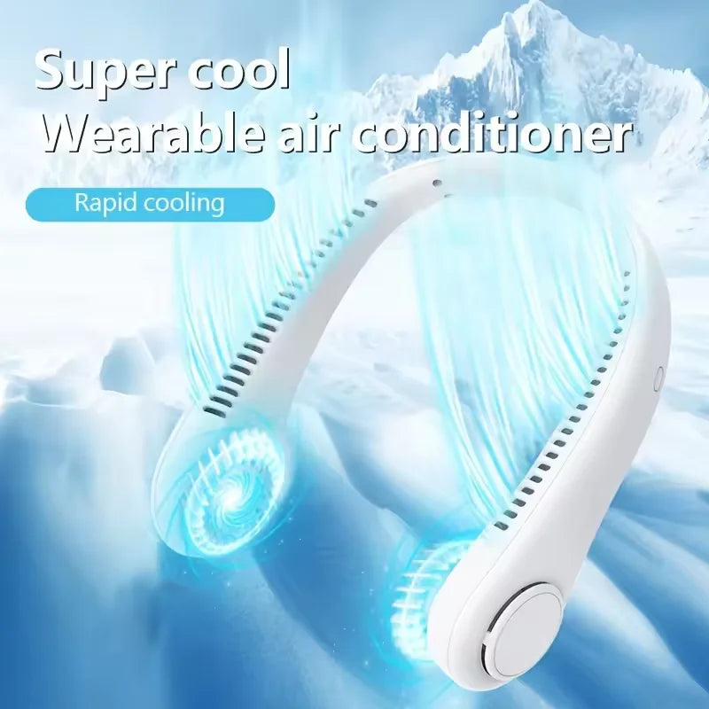 Portable Bladeless Neck Fan – USB Rechargeable Hands-Free Portable Neck Fan Qst