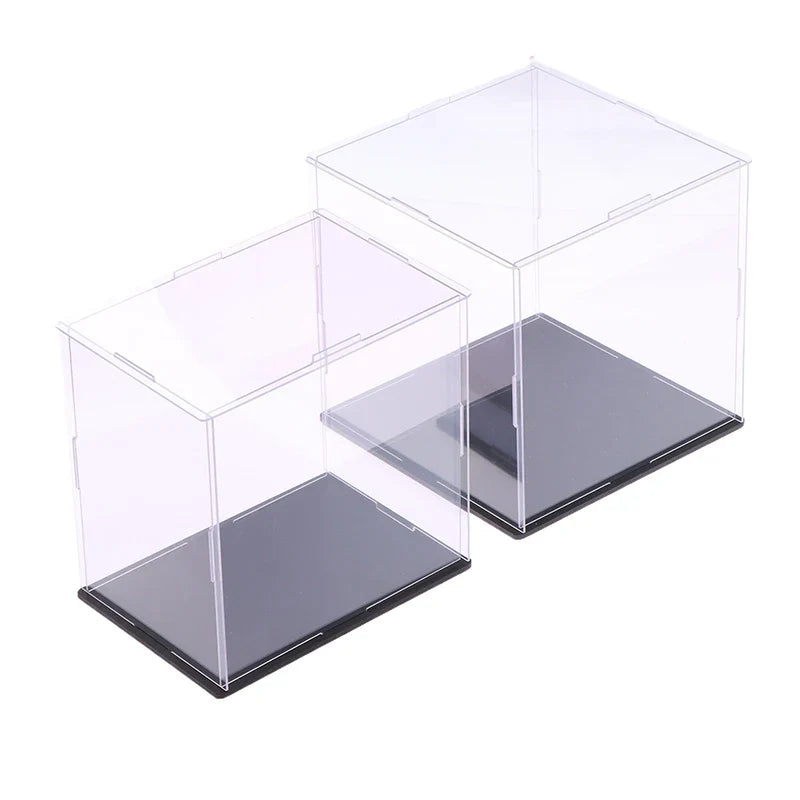 Transparent Acrylic Display Box – Dustproof Cabinet, 17 Sizes Acrylic Display Cabinet Qme