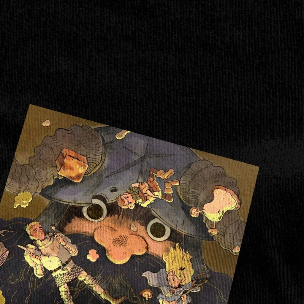 Senshi Dungeon Meshi Anime T-Shirt | 100% Cotton Graphic Tee Anime Graphic Tee Qst