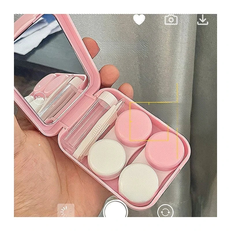 Hello Kitty Pink Sunglasses & Contact Lens Case 2-Pack Eyewear Case Qme