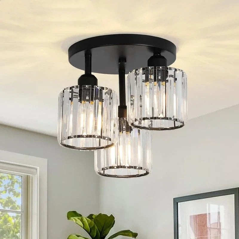 Modern Luxury Crystal Ceiling Chandelier – LED Home Light Crystal Chandelier Qme