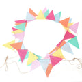 Multicolor Double-Sided Bunting Pennants – Cotton Linen Wedding Flags Party Bunting Flags Qme 10M 42