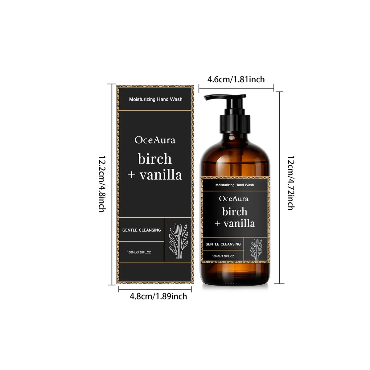 Vanilla Extract Moisturizing Hand Wash – Nourishing Liquid Soap Liquid Hand Soap Qme 100ml Boxed