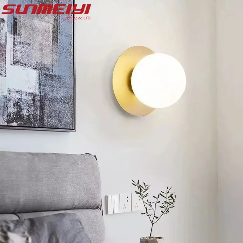 Modern Minimalist Nordic Bedside Wall Lamp | 4 Colors Wall Sconce Lamp Qme