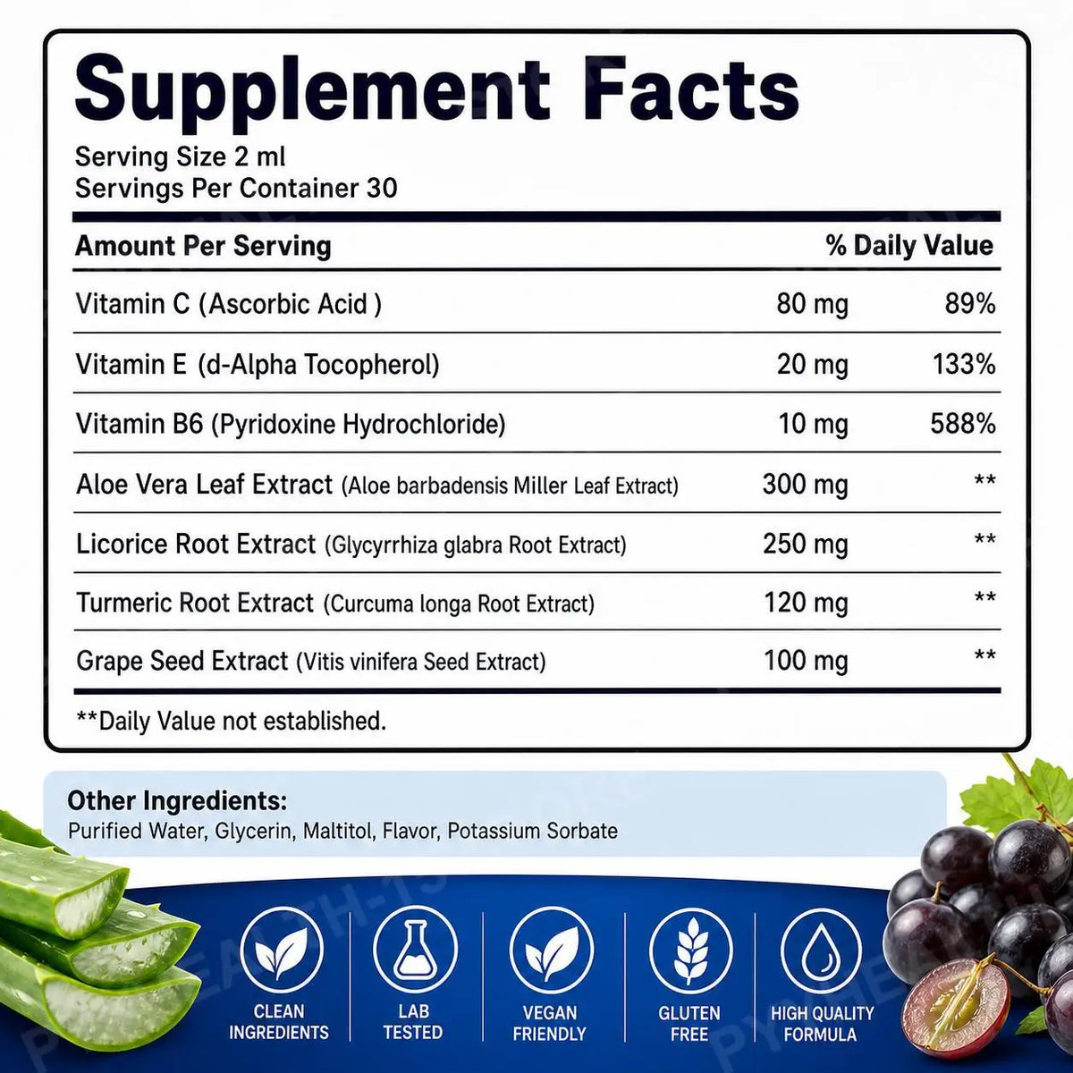 Docteat Gut Support Liquid | Vitamin C, Aloe Vera, Licorice 60ml Digestive Supplement Qst