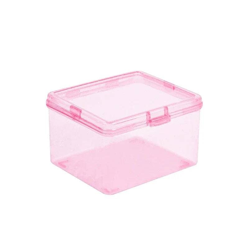 Transparent Plastic Desk Organizer Box – Card & Stationery Desk Organizer Box Qme Pink