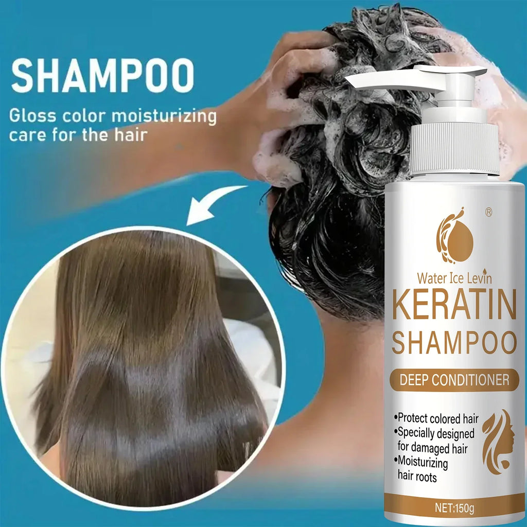 Keratin Shampoo with Biotin & Collagen | Restoring Hair Care Repairing Shampoo Qme