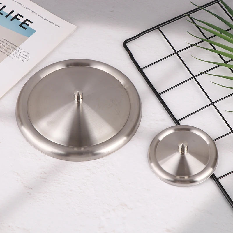 Stainless Steel Cup Lids – Dust-Proof Mug Cover 7.5/14cm Cup Lids & Covers Qst