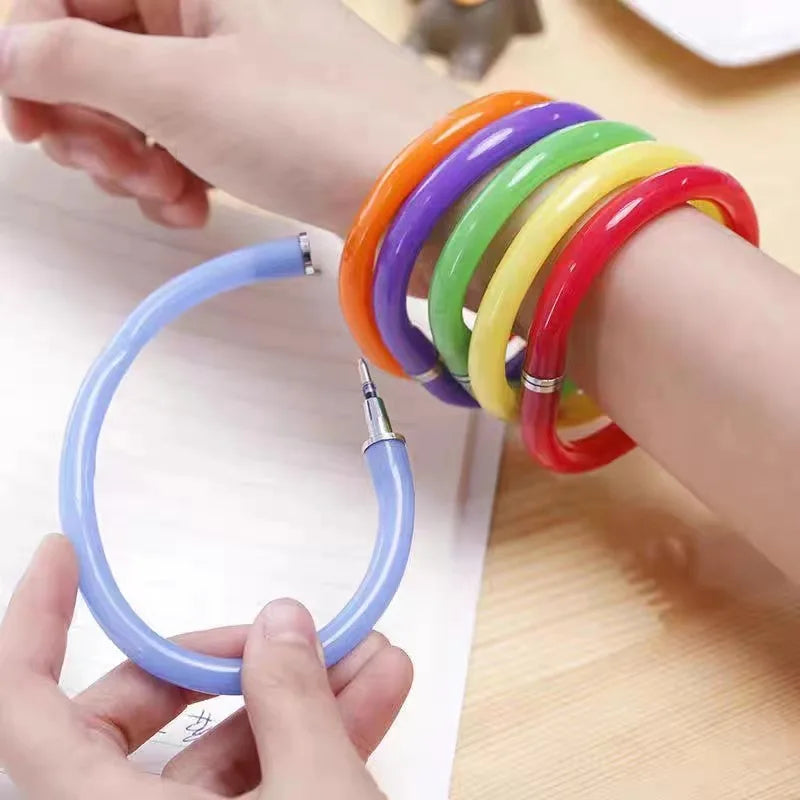 Bracelet Ballpoint Pen – Flexible Wrist Novelty Stationery Novelty Ballpoint Pen Qme
