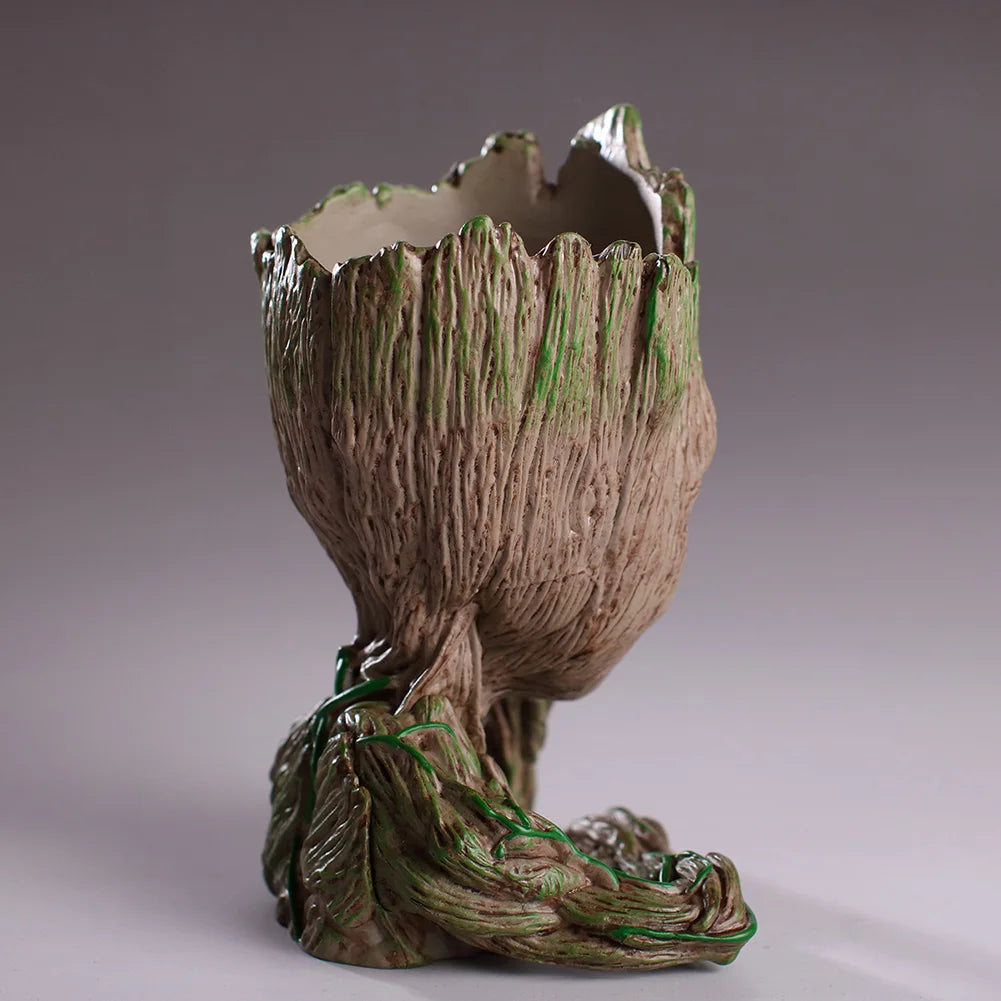 Decorative Flower Pot Figurine – Home & Office Desk Ornament Decorative Figurine Qme