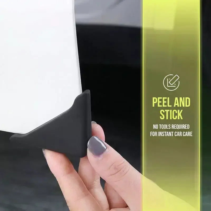 TPR Car Door Corner Protector – 4 Pcs Impact Guard Cover Car Door Corner Guard Qme