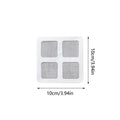 Shower Drain Hair Catcher Stickers 50-Pack Peel & Stick Drain Hair Catcher Qme CN White