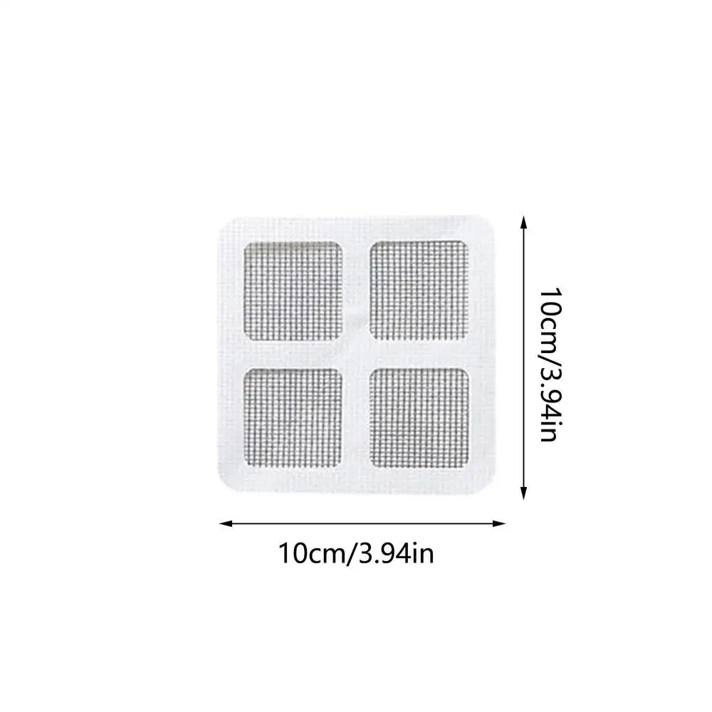 Shower Drain Hair Catcher Stickers 50-Pack Peel & Stick Drain Hair Catcher Qme CN White