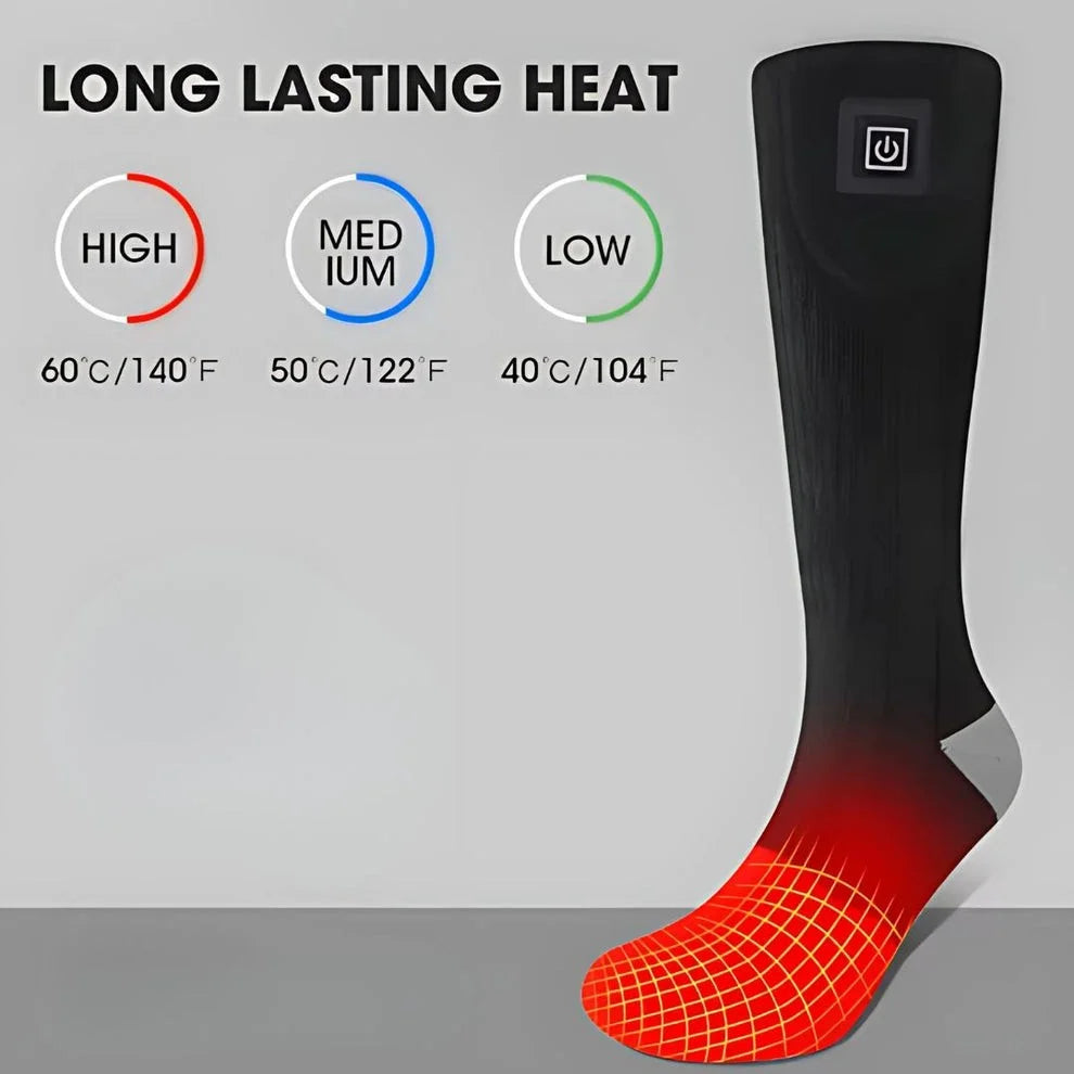 Maelsrom Electric Heated Socks – 4000mAh, 3 Heat Settings Electric Heated Socks Qst