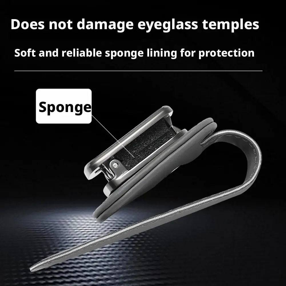 Car Sun Visor Sunglass Holder Clip | Auto Eyeglass Organizer Visor Sunglass Holder Qme