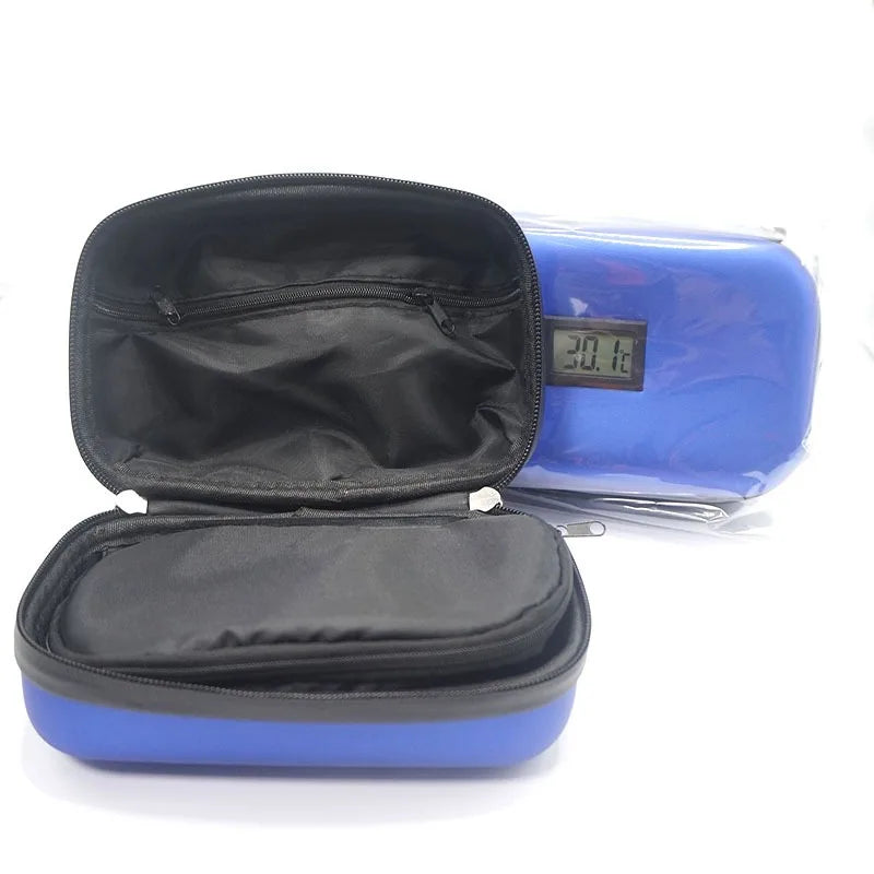 Waterproof Insulin Cooling Travel Case with LCD Display Medication Cooling Case Qst
