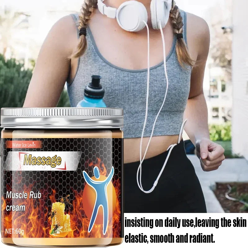 Bee Venom Moisturizing Muscle Rub Cream for Athletes 60g Massage Rub Cream Qme