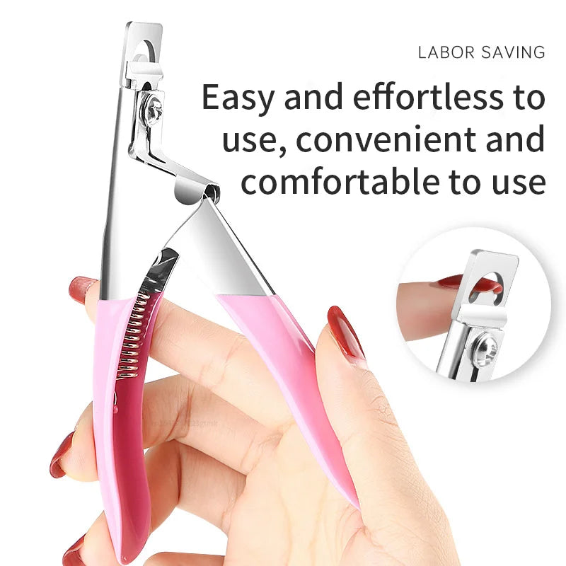 Professional U-Shape False Nail Clipper | Acrylic Nail Cutter Nail Clipper Qme