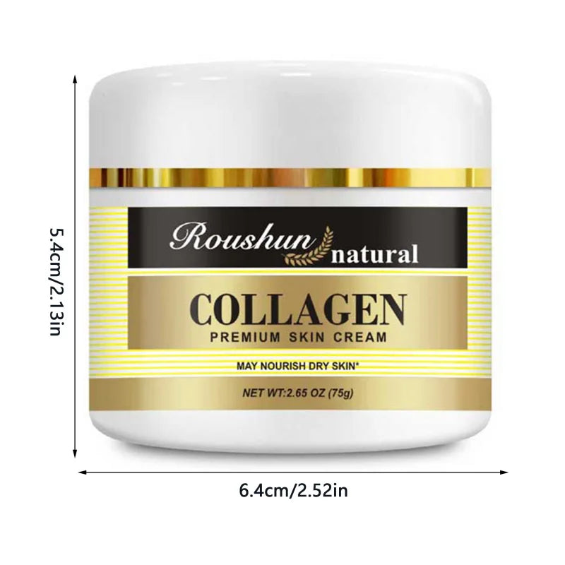 ROUSHUN Collagen Face Cream – Moisturizing & Nourishing Facial Moisturizer Cream Qst