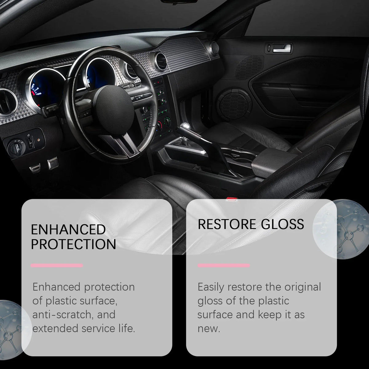 RayHong Car Interior Plastic Refurbishment Coating Spray Plastic Refurbishment Spray Qst