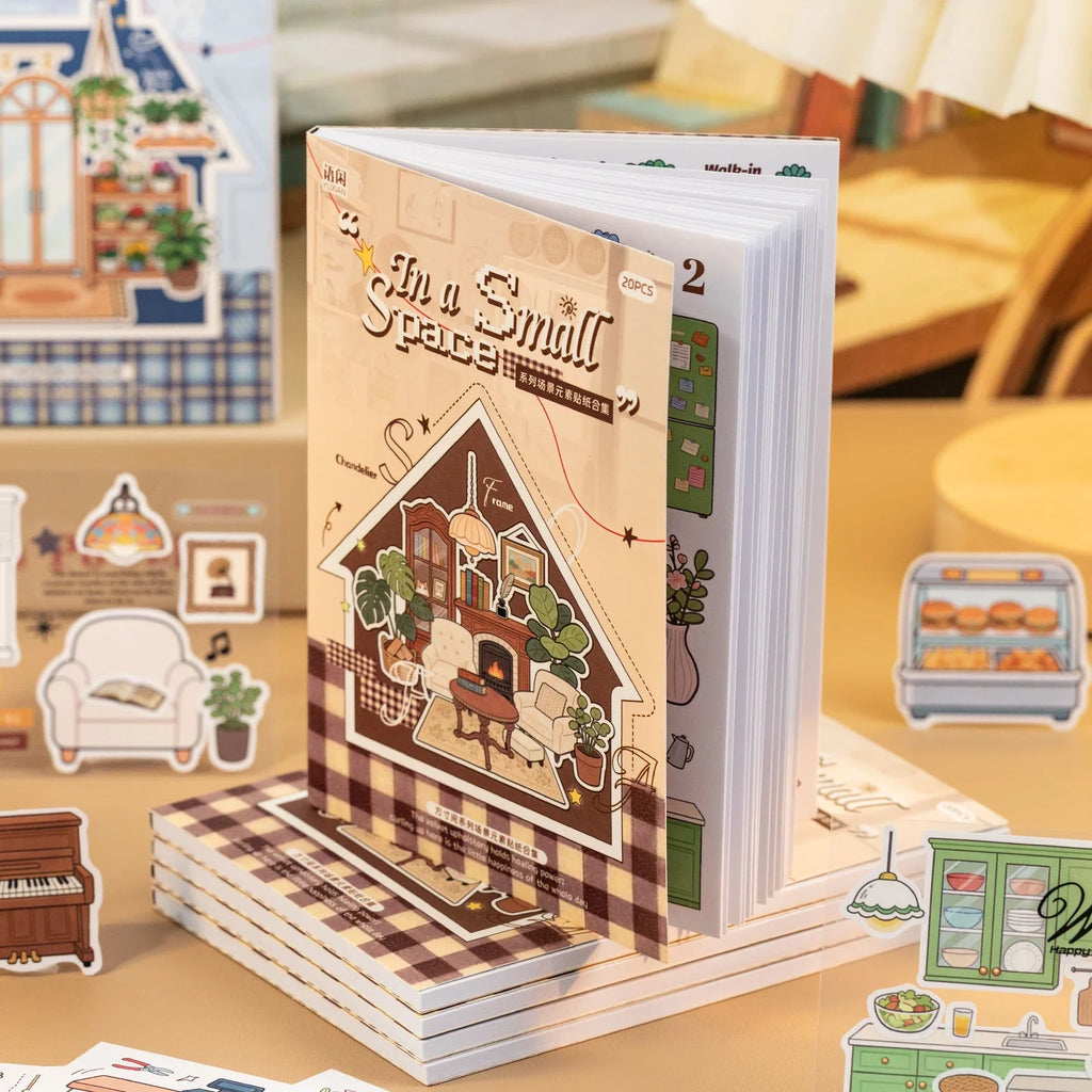 Cartoon Die Cut Sticker Book – Journal & Planner Decoration Die Cut Sticker Book Qme