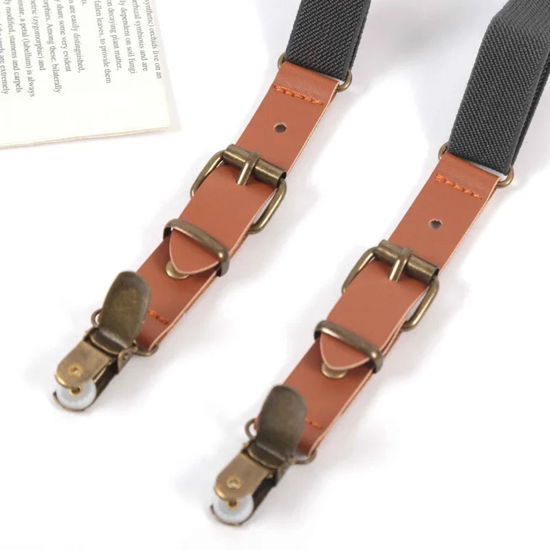 Kids Y-Back Suspenders | 3 Clips Adjustable Elastic Braces Kids Suspenders Qme