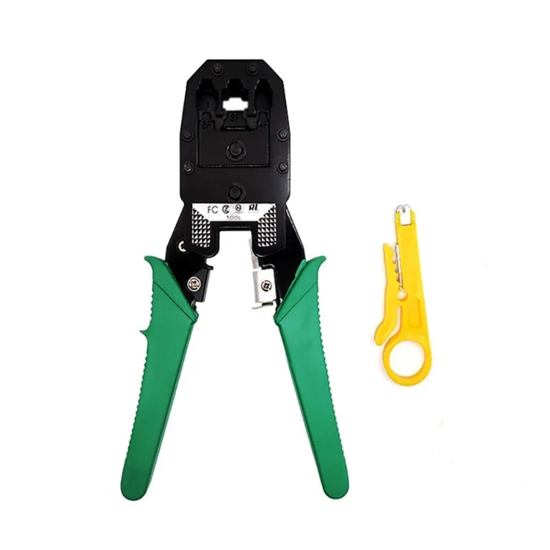 Crimping Tool Pliers – RJ45 RJ11 RJ12 Cable Cutter & Stripper Network Crimping Tool Qme