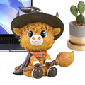 Halloween Highland Cow Gnome Resin Figurine | Festive Decor Halloween Resin Figurine Qme B China Mainland