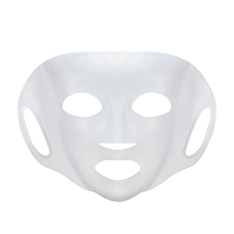 3D Silicone Reusable Facial Mask – Gel Sheet with Ear Loops Silicone Face Mask Qme Clear