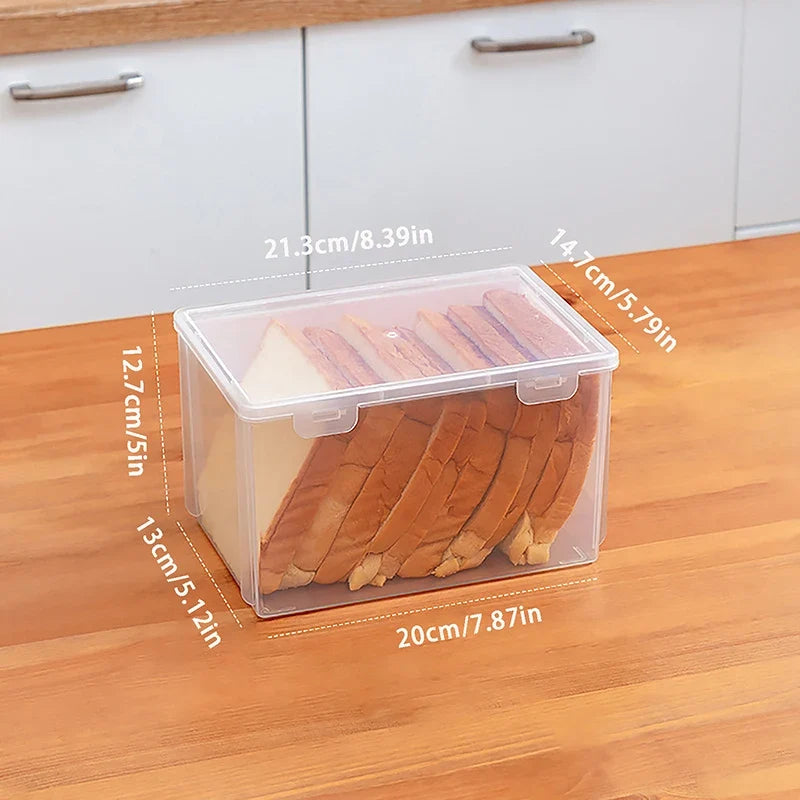 Airtight Cake & Bread Container – Clear Fridge Storage Box Food Storage Container Qme