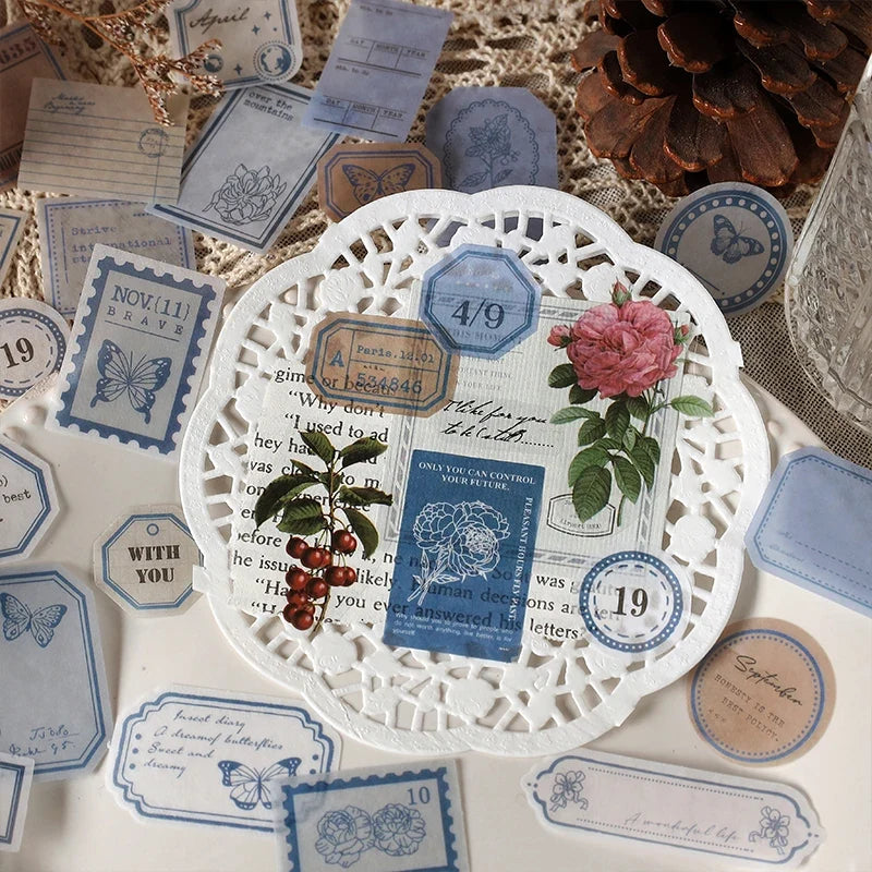 Vintage Ticket Stickers – DIY Diary, Album & Scrapbooking Decorative Stickers Qme