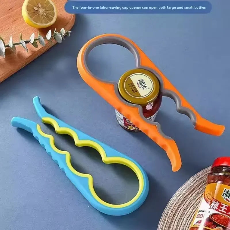 4-in-1 Can & Bottle Opener with Anti-Slip Grip | Kitchen Tool Can & Bottle Opener Qme