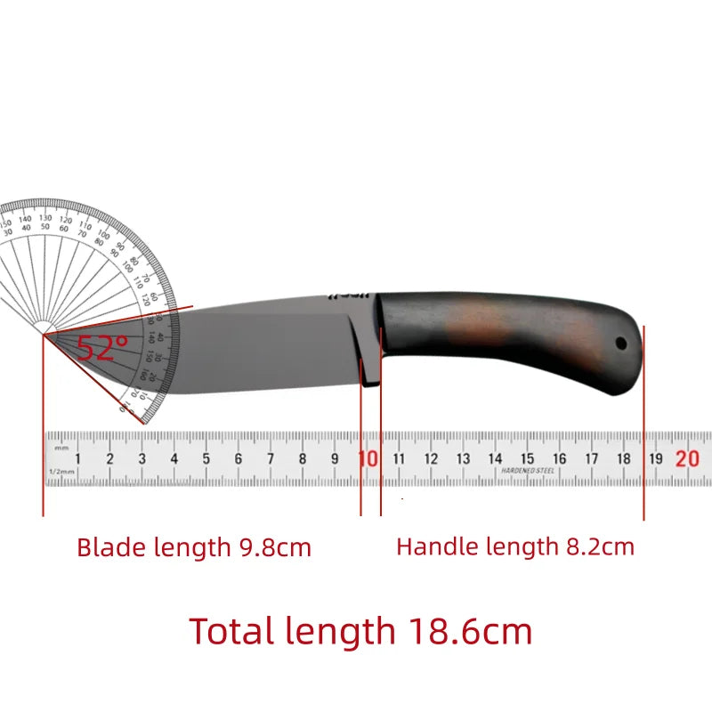 Outdoor Camping Multi-Knife – Steel Blade & Wood Handle Outdoor Camping Knife Qst