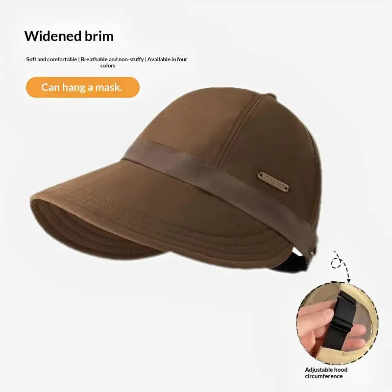 Women's Wide Brim Color-Block Fisherman Sun Hat Wide Brim Sun Hat Qst C one size