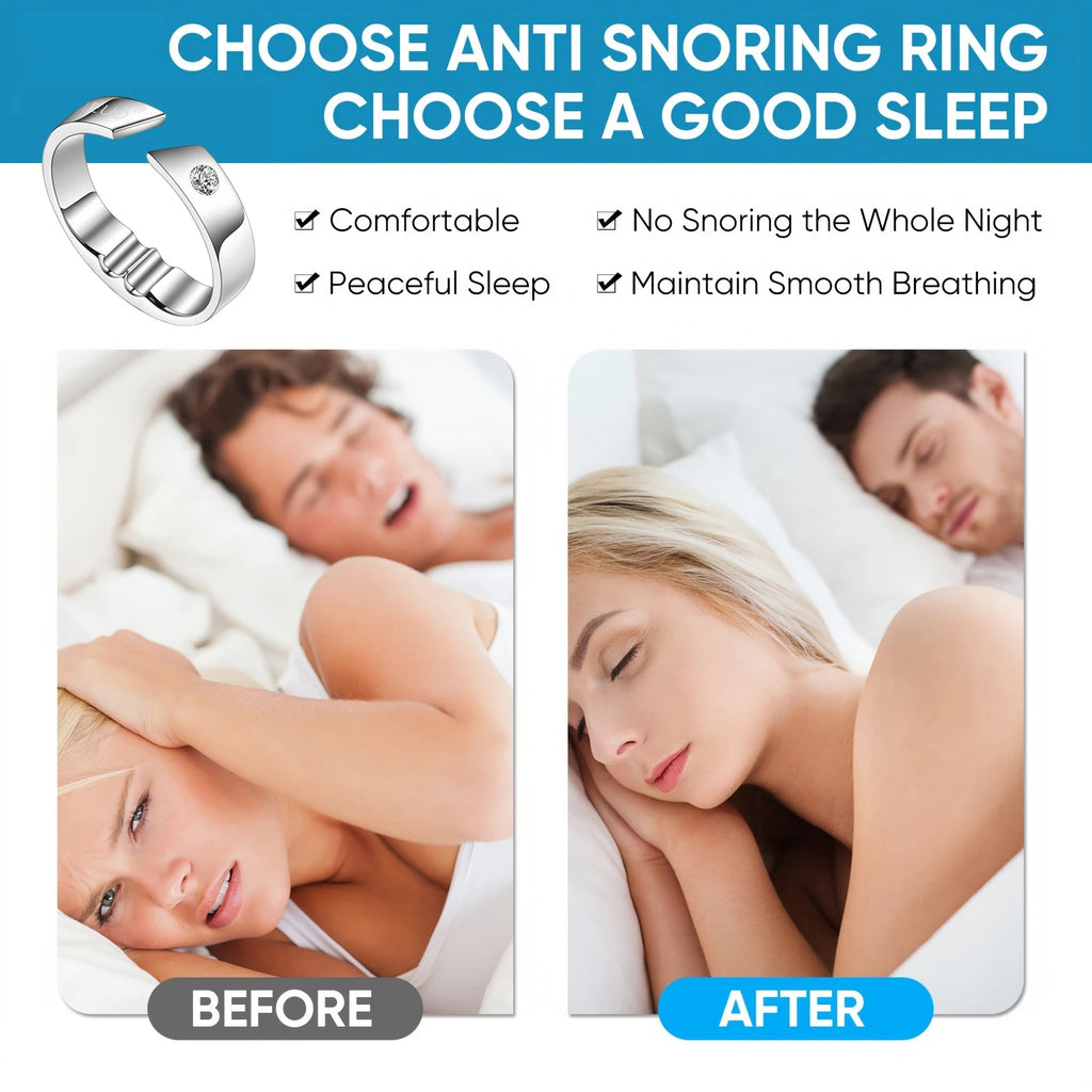 Magnetic Acupressure Sleep Ring – Anti-Snore Finger Aid Acupressure Sleep Ring Qst