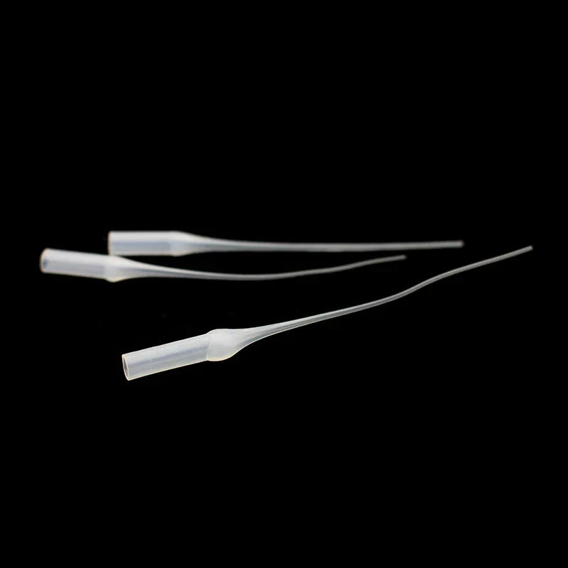 100 Precision Glue Micro-Tips Plastic Bottle Extenders Glue Tip Extenders Qme